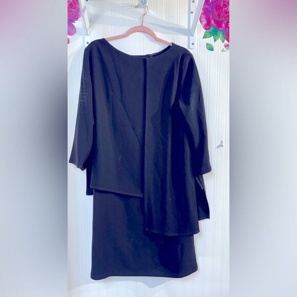 TOM AND LINDA PLATT Elegant Black Women's Dress SZ 14 - Picture 1 of 4